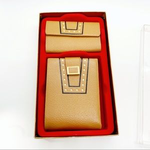 NIB Vintage Cowhide wallet and key holder